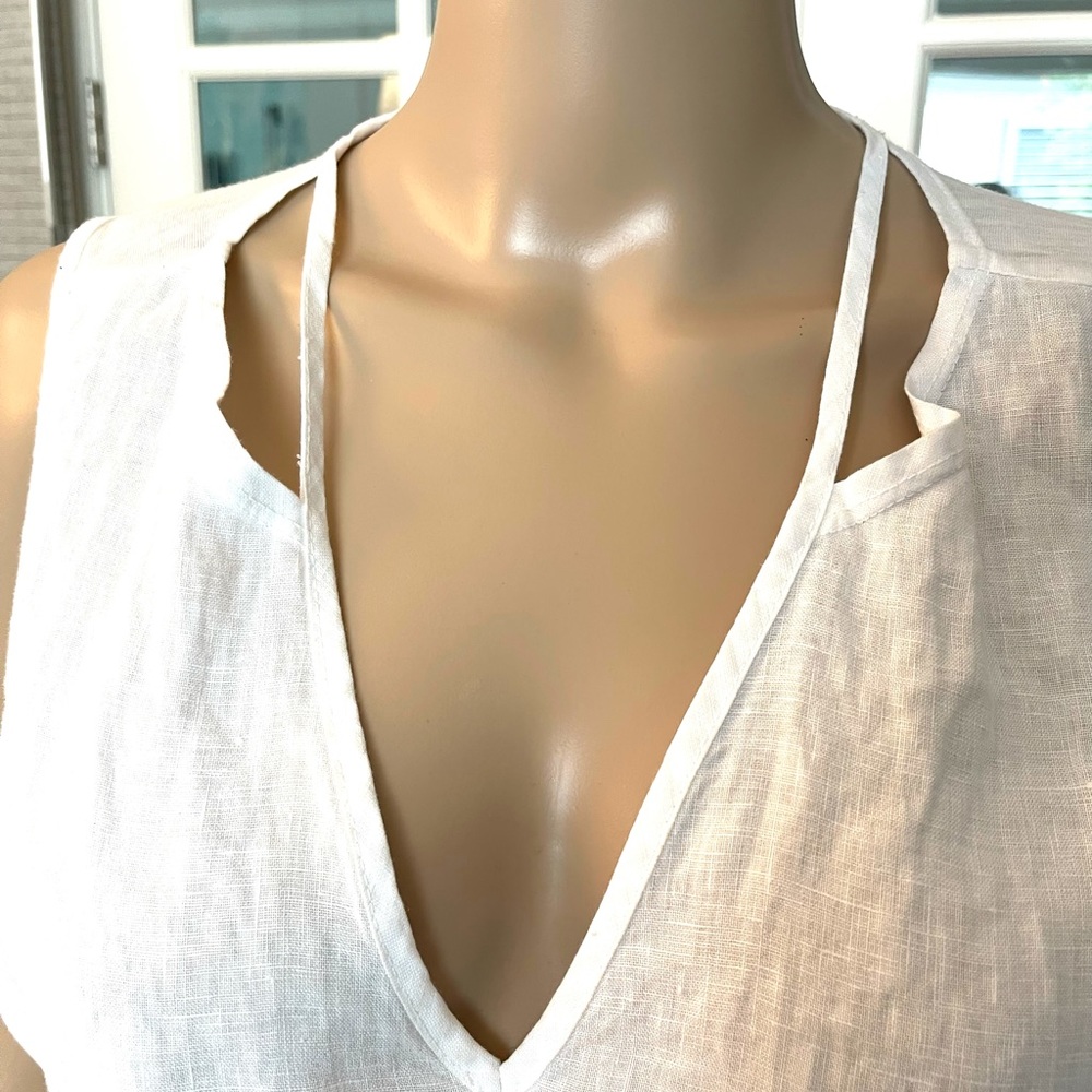 100% linen hi-lo tap by XCVI size L